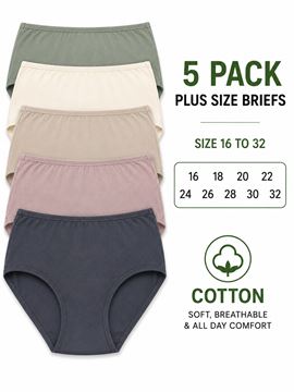 Immagine di 5 PACK COTTON BRIEFS ALL DAY COMFORT MUTLI COLOURS